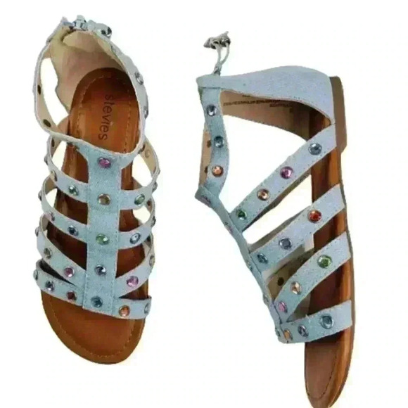 Stevies Big Kids Girl My Squad Embellished Denim - Picture 7 of 8